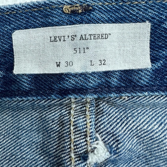 Levi’s Altered 511 Raw Hem Jeans W30 x L32 - Picture 9 of 14